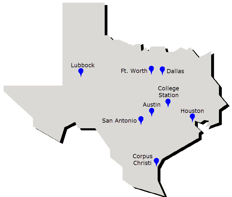 1924 RADIO STATION MAP Houston San Antonio Austin College Station Port Arthur TX 